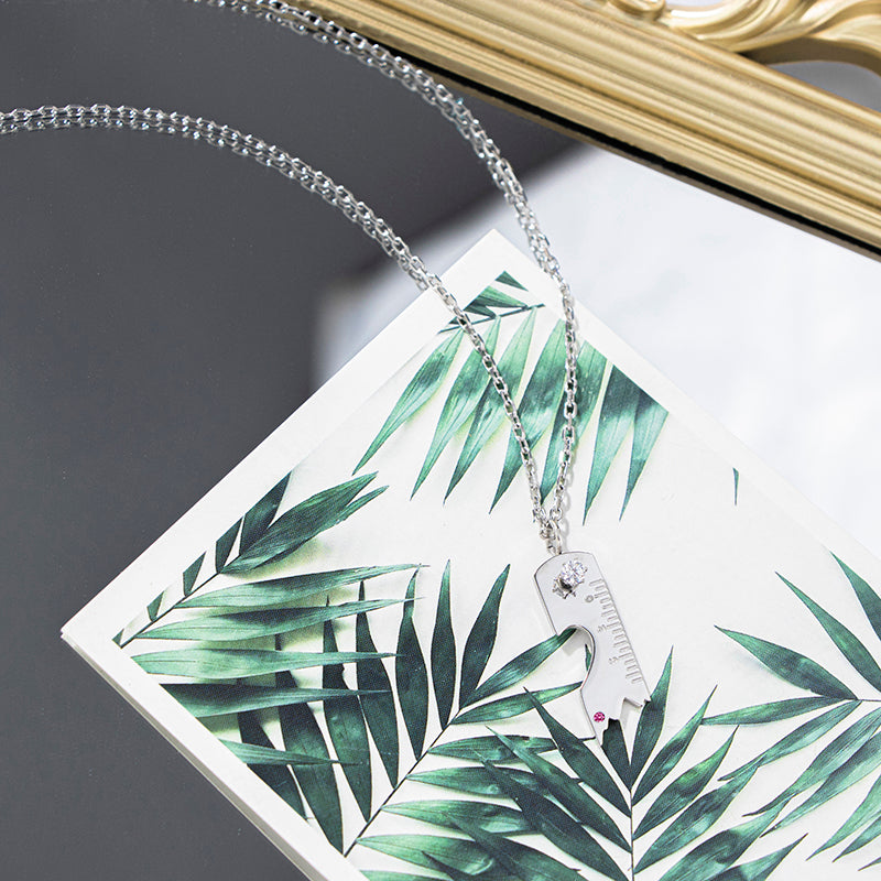 MY FOREVER LOVE NECKLACE with Ruby and 520 measurement couple