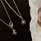 Star and Bear Retro Style Necklace Silver 925